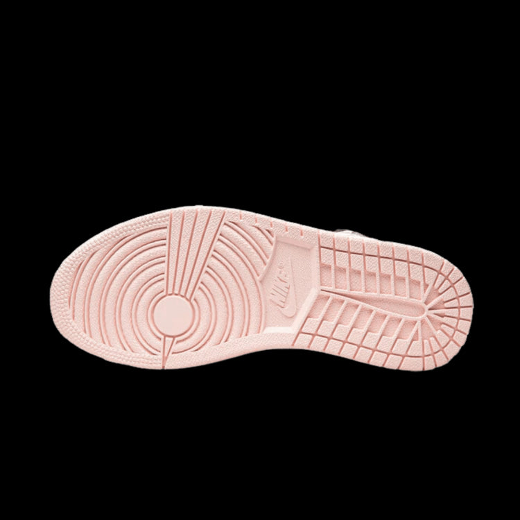 Stoffen Air Jordan 1 High OG Atmosphere sneakers met roze bubbelbanddetails
