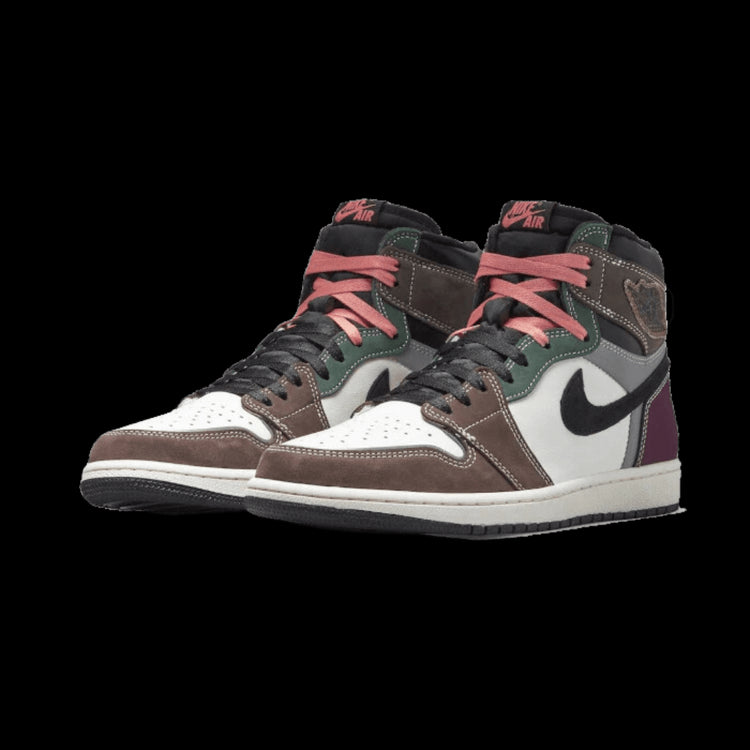 Handgemaakte Air Jordan 1 High OG sneakers in opvallende kleuren en stijlvolle details