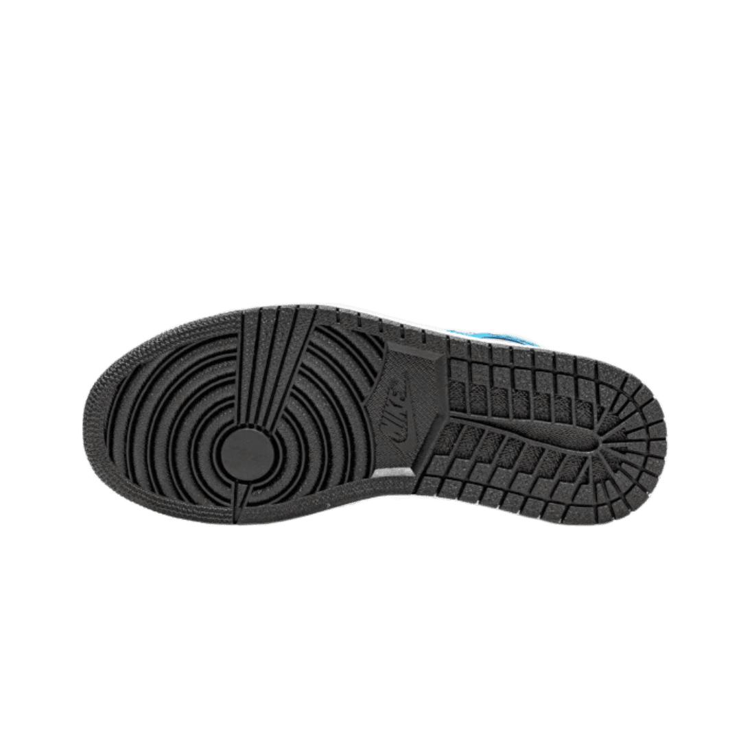 Zwarte Air Jordan 1 High OG Prototype sneakers met geribbelde zool