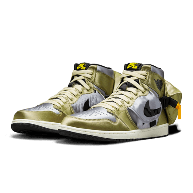 Gouden Nike Air Jordan 1 High OG Stash sneakers