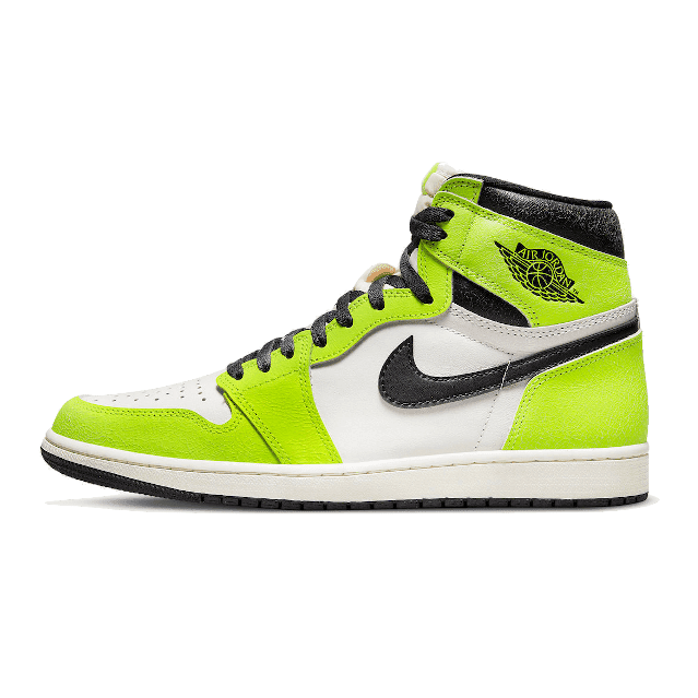Neon-groene Air Jordan 1 High OG Visionaire sneakers van Nike