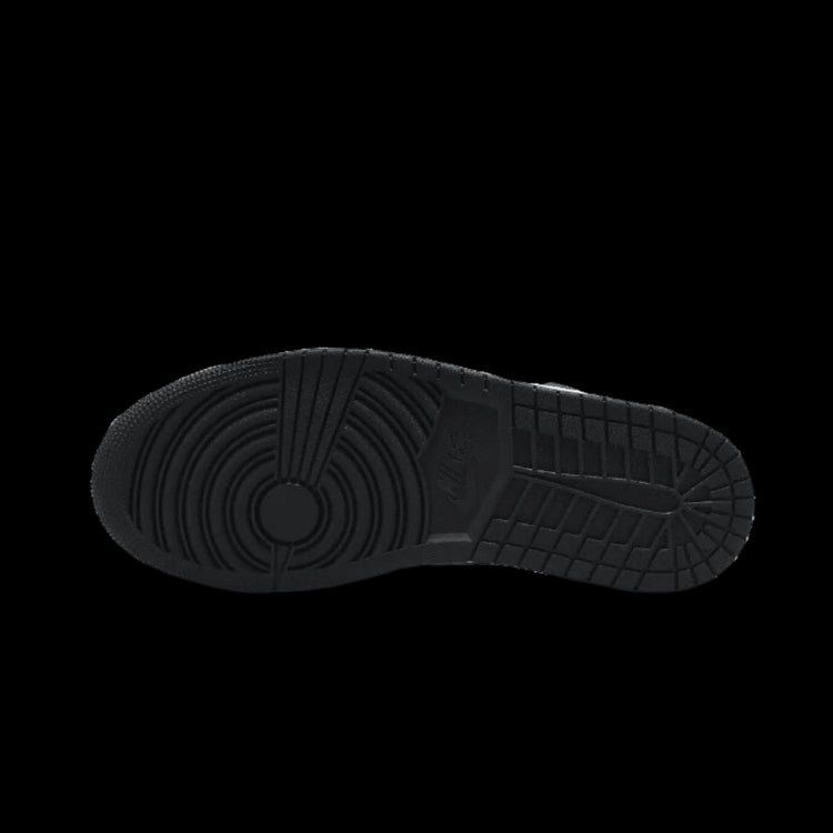 Zwarte Nike Air Jordan 1 Low sneakers met blauwe accenten