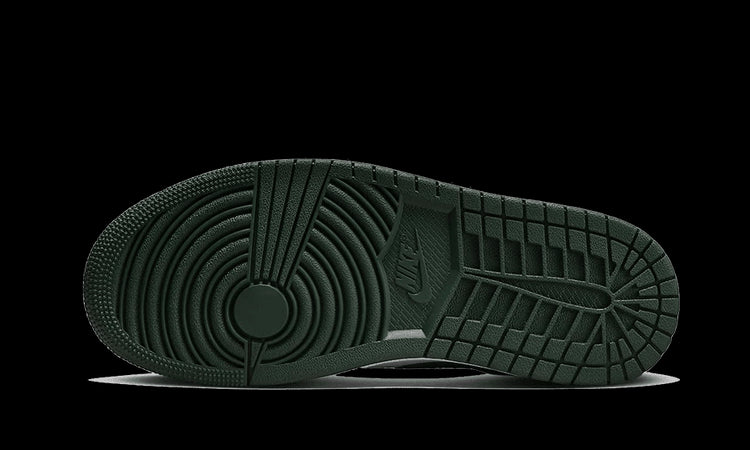 Zwarte Nike Air Jordan 1 Low Galactic Jade sneakers met opvallende zool