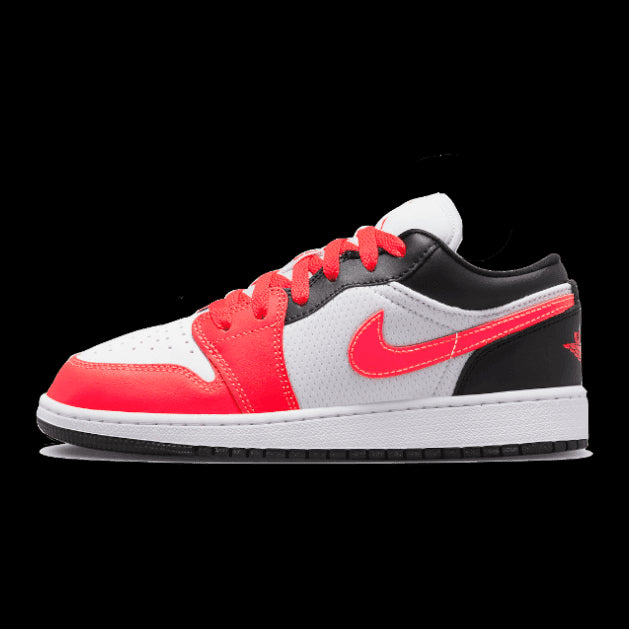 Lage sneakers Nike Air Jordan 1 Low Infrared 23 met contrasterende kleuren en grafisch design