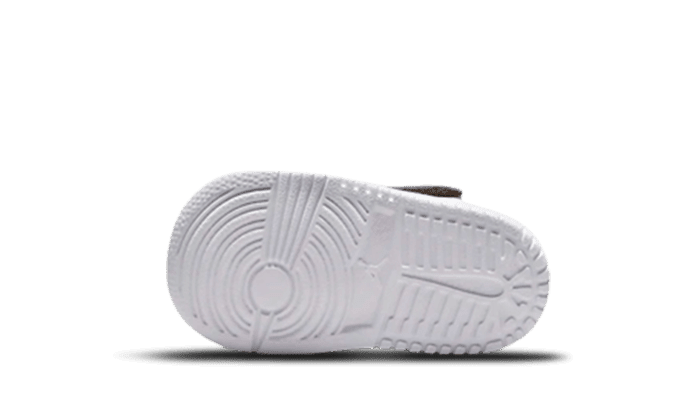Baby Air Jordan 1 Low Palomino sneakers van het merk Nike. Deze witte sneakers met grijze accenten geven een stijlvolle en eigentijdse look.