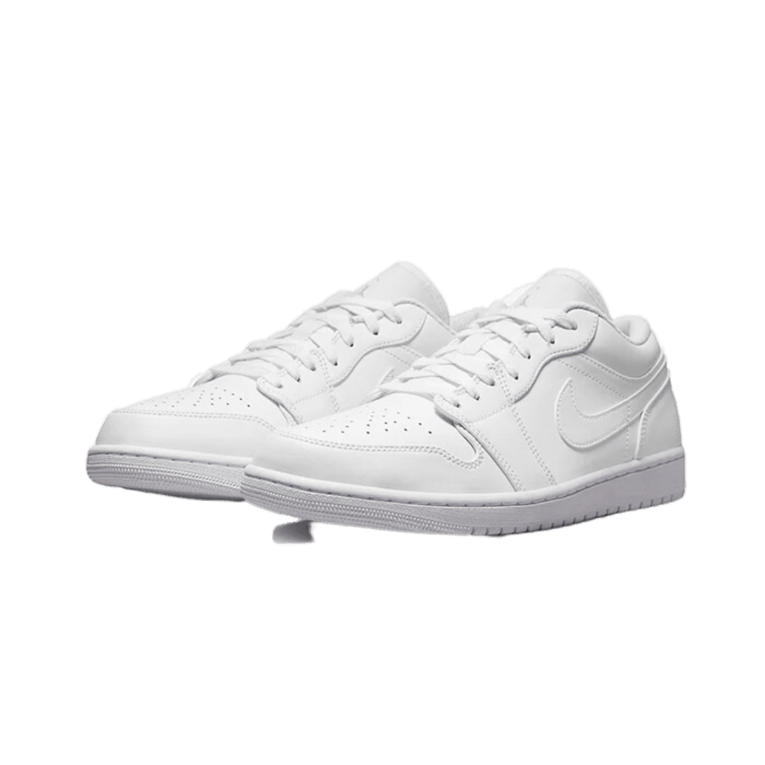 Witte Air Jordan 1 Low sneakers met klassiek Nike-ontwerp