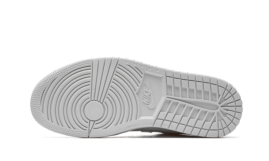 Witte Nike Air Jordan 1 Low sneakers met gepatenteerde Swoosh