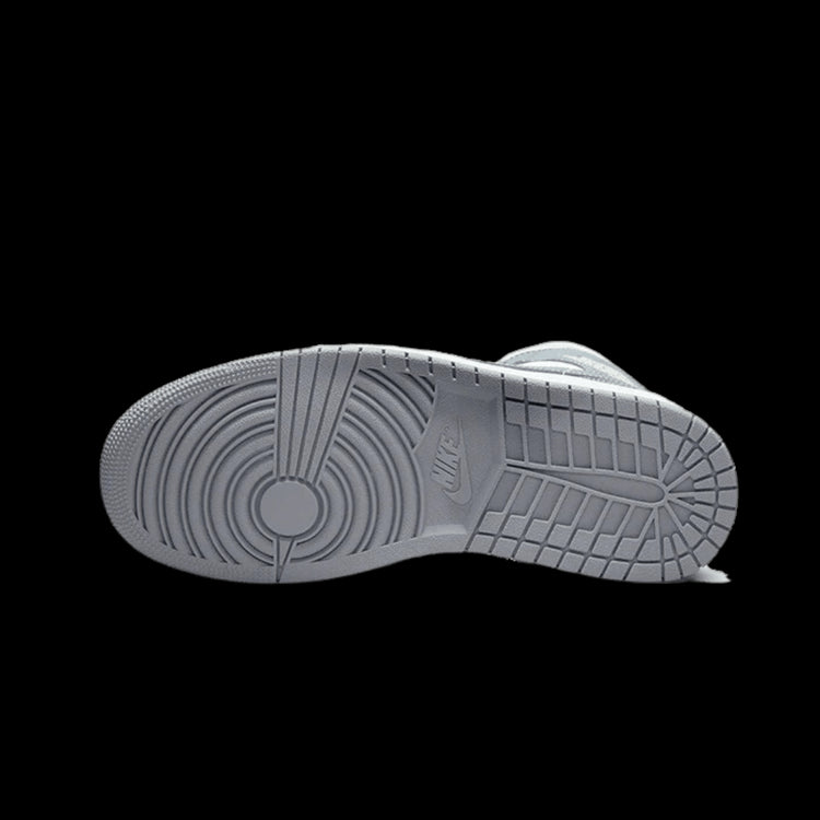 Moderne, grijze sneaker van Nike met opvallende details op de zool
