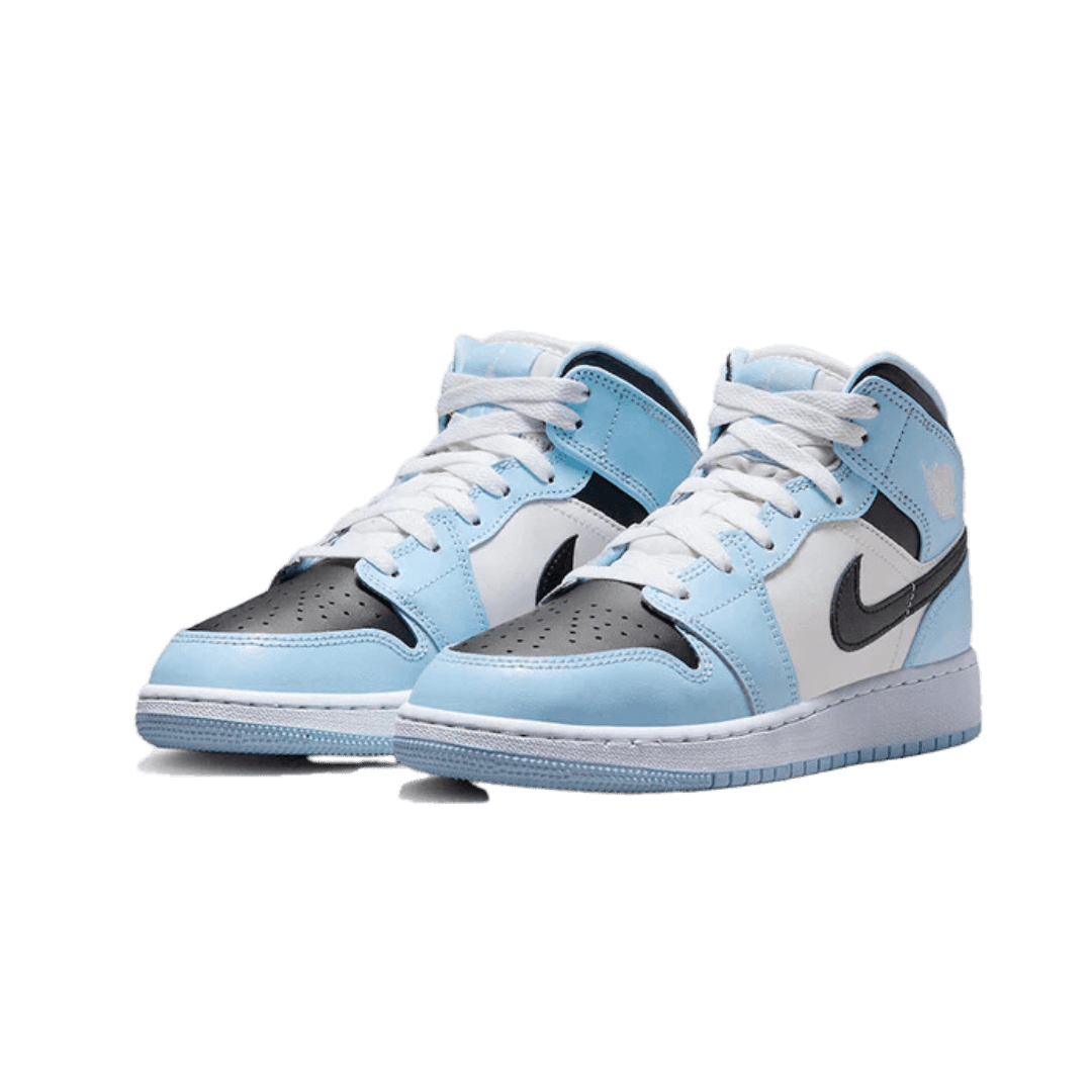 IJsblauwe Air Jordan 1 Mid sneakers van Nike