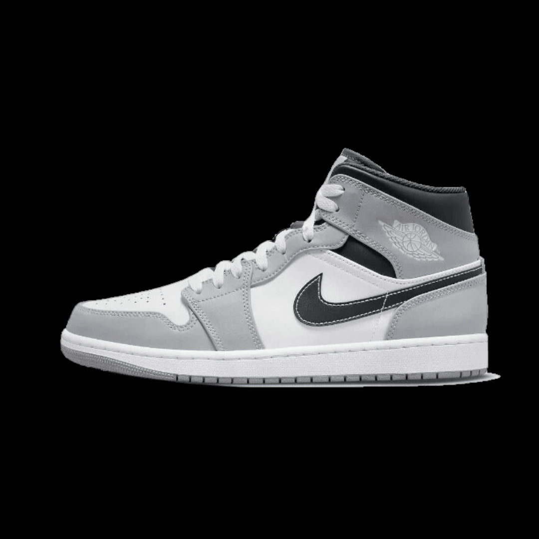 Air Jordan 1 Mid Light Smoke Grey Anthracite - Exclusieve Nike sneaker voor de echte schoenliefhebber