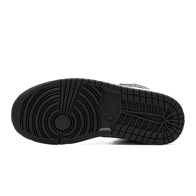 Zwarte en witte Nike Air Jordan 1 Mid Panda sneakers met een ruitvormig profiel en een stevige zool voor optimaal comfort en ondersteuning.