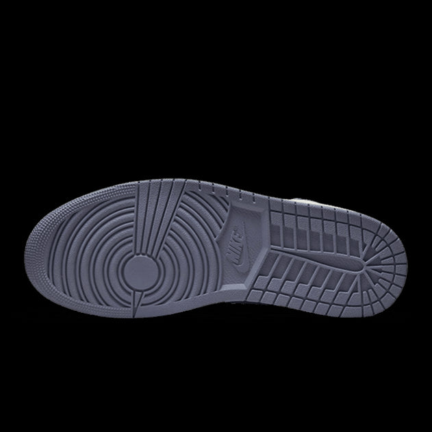 Obsidian Nike Air Jordan 1 Mid SE Craft-sneakers met een elegant zwart-grijs design en een stevige, geribbelde zool voor optimale grip en ondersteuning.