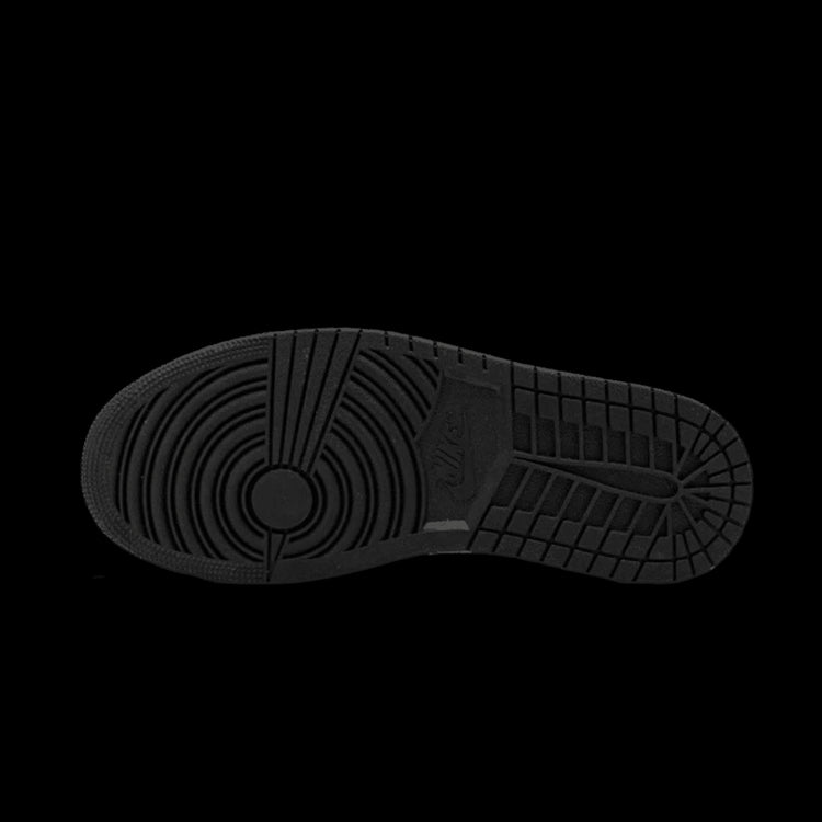 Zool van Nike Air Jordan 1 Mid sneaker in wit en lichtgrijs