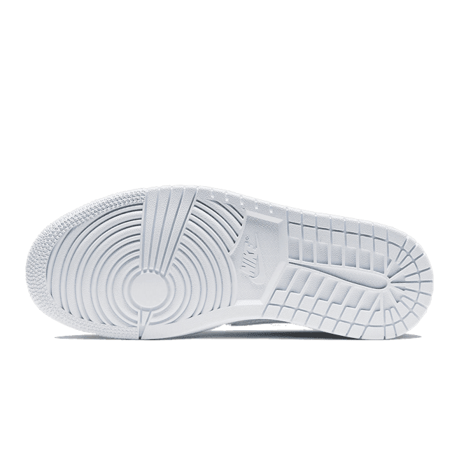 Zilveren Air Jordan 1 Mid sneaker met slangenvel-textuur