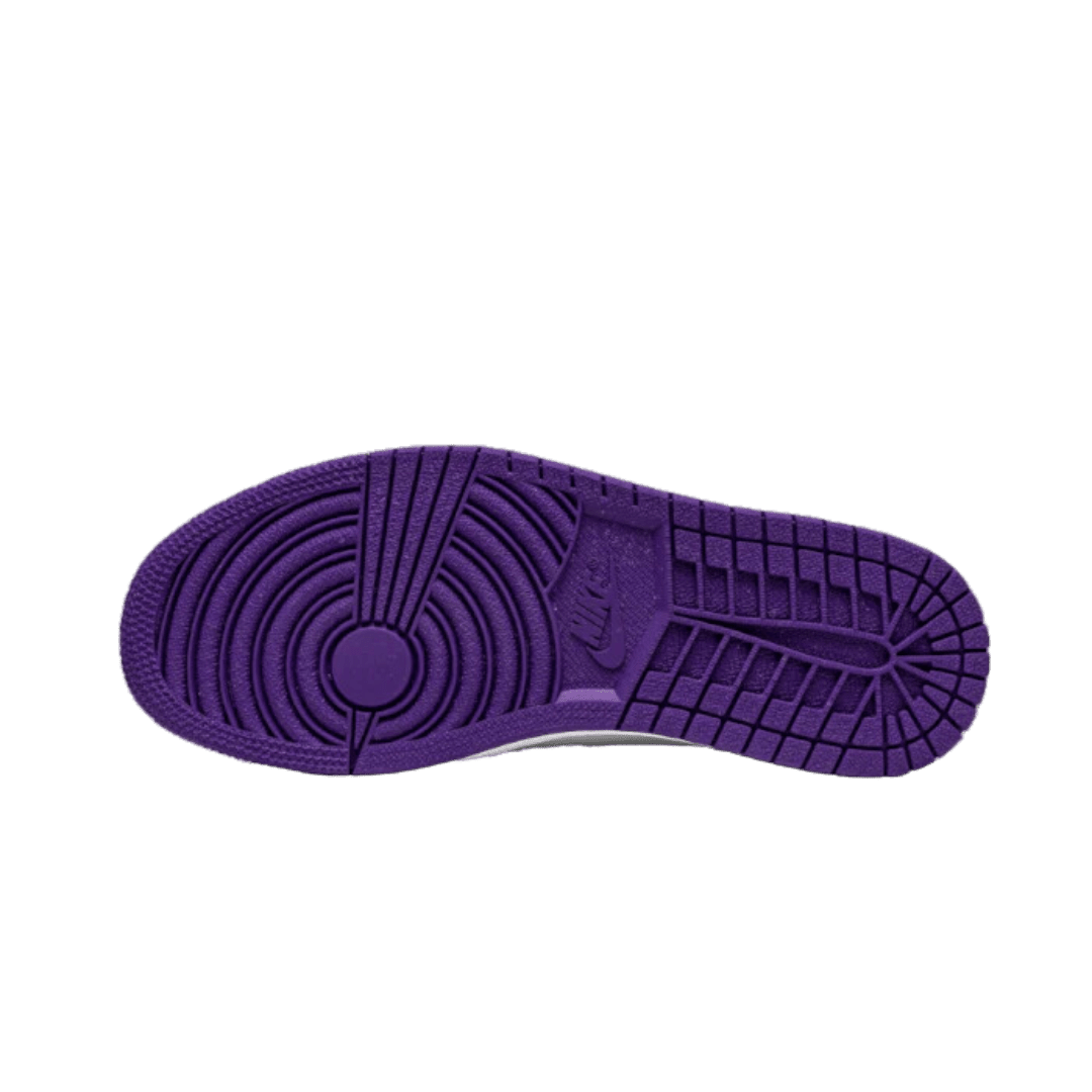 Paarse zool van de Air Jordan 1 Retro High Court Purple (2021) sneaker
