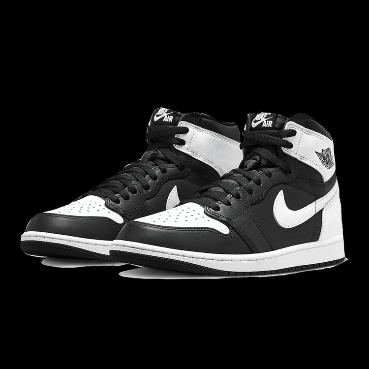Hoge sneakers Air Jordan 1 Retro OG zwart-wit: klassieke basketbalstijl met een iconische look, perfect voor liefhebbers van sportief en trendy schoeisel.
