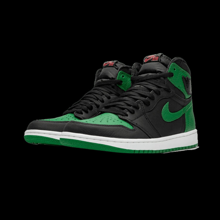 Elegante Air Jordan 1 Retro High OG-sneakers in zwart en groen
