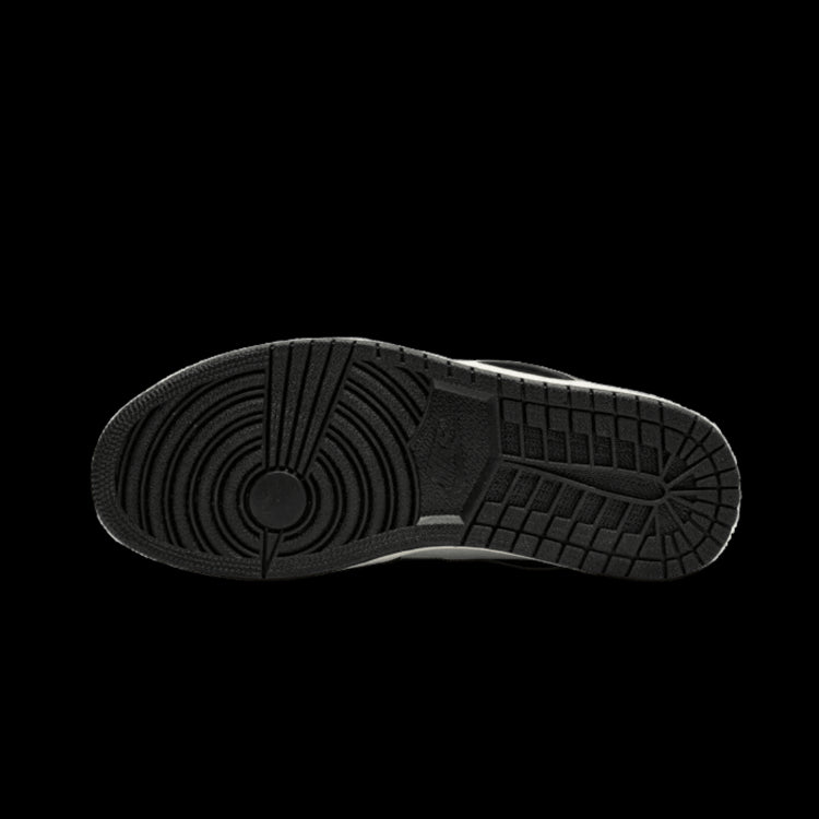 Zwarte Nike Air Jordan 1 Retro High OG Volt Gold sneakers met een opvallende zoolconstructie