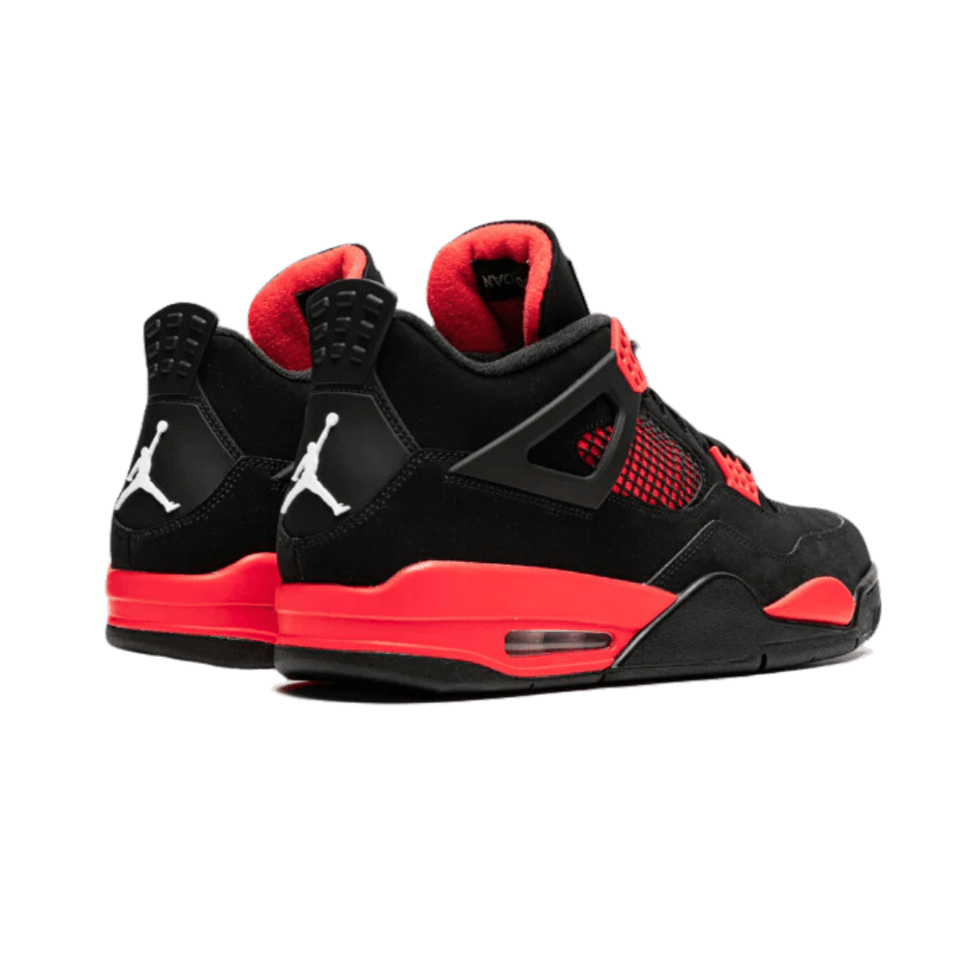 Zwarte sneakers met rode accenten - Nike Air Jordan 4 Retro Red Thunder