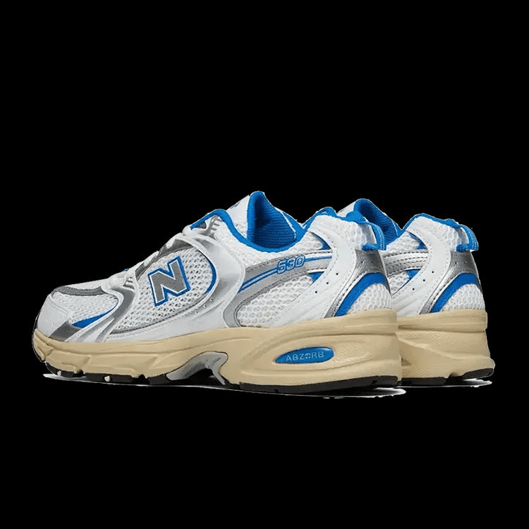 Nieuwe Balance 530 witte en blauwe oasis sneakers