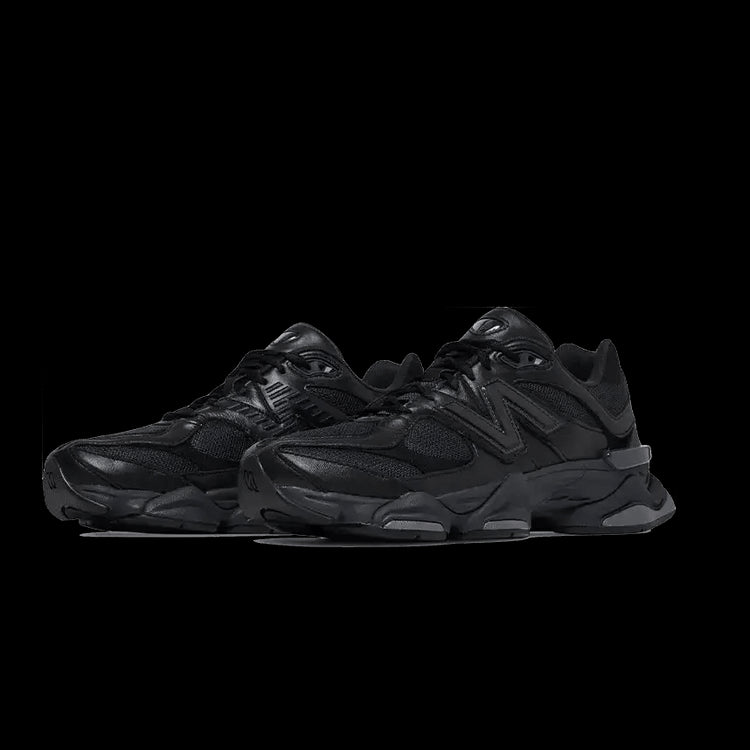 New Balance 9060 Triple Black Leather sole-central-5485