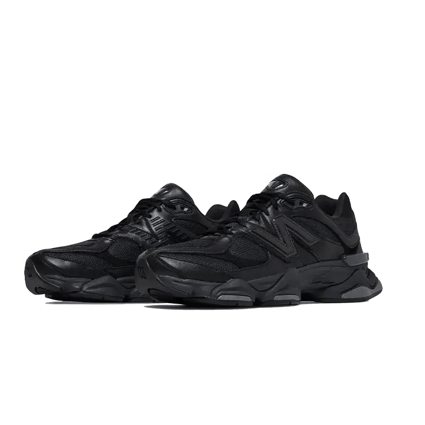 New Balance 9060 Triple Black Leather sole-central-5485