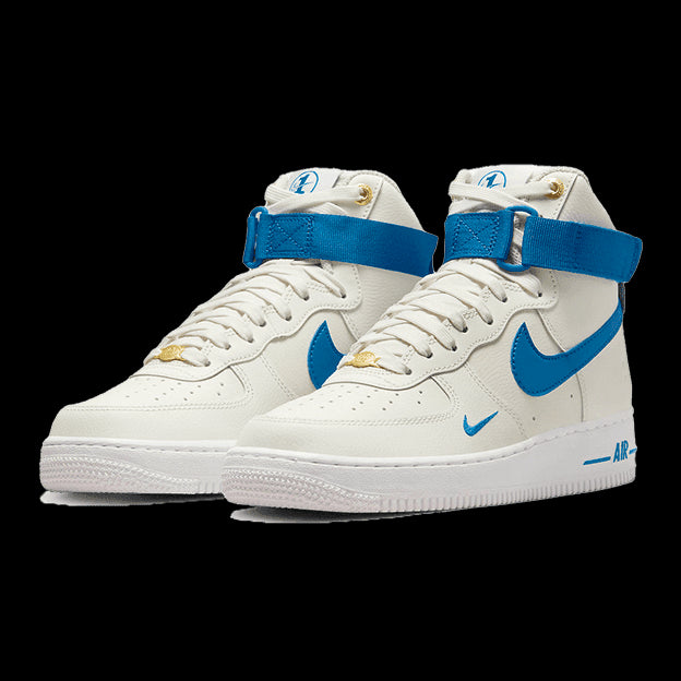 Nike Air Force 1 High 40e verjaardag witte blauwe sneakers
