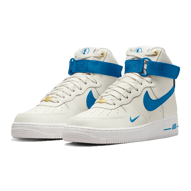 Nike Air Force 1 High 40e verjaardag witte blauwe sneakers