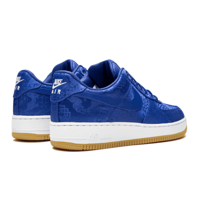 Elegante Nike Air Force 1 Low Clot Blue Silk sneakers