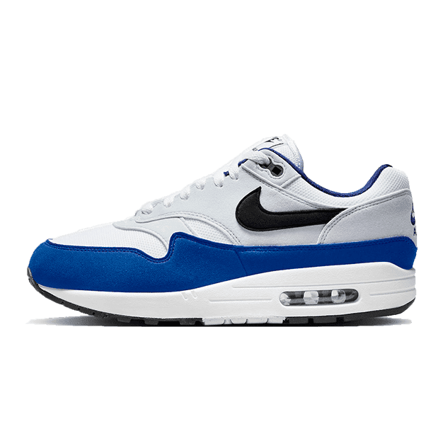 Klassieke Nike Air Max 1 sneakers in diep royal blauw en wit