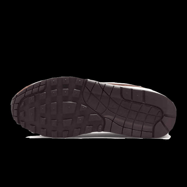 Zwart gevlochten Nike Air Max 1 Patta Tan Brown sneaker