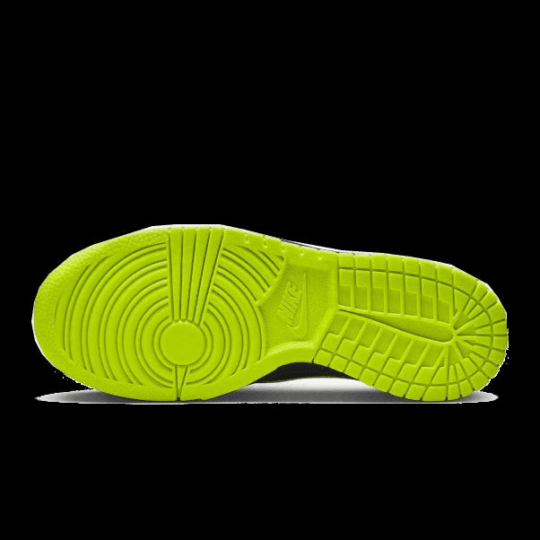 Nike Dunk Low Acid Wash sneakers met opvallende neon groene zool