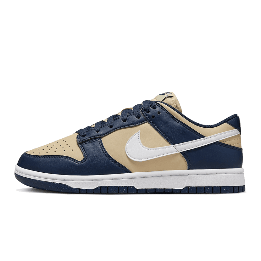 Nike Dunk Low Next Nature Midnight Navy Gouden Sneakers
