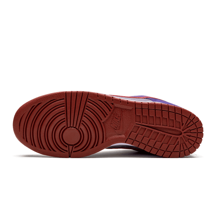 Bruine Nike Dunk Low sneakers met een opvallende rubberen zool