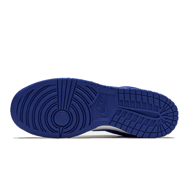 Blauwe Nike Dunk Low SP Varsity Royal (Kentucky) sneakers met een geprofileerd rubberen zoolprofiel en opvallend design